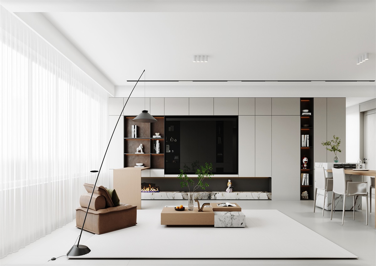 中海華樾143㎡ | 三口之家的極簡主義，審美+功能雙雙在線！