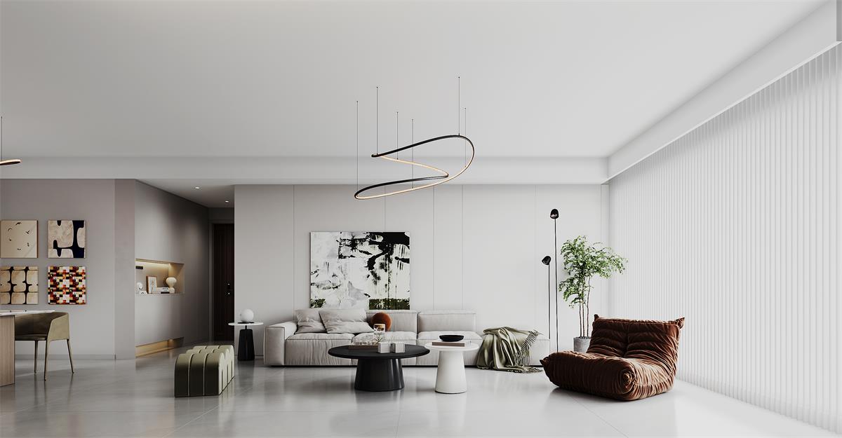 寧房云筑129㎡ | 裝修的盡頭原來是極簡！家越簡單越高級(jí)~