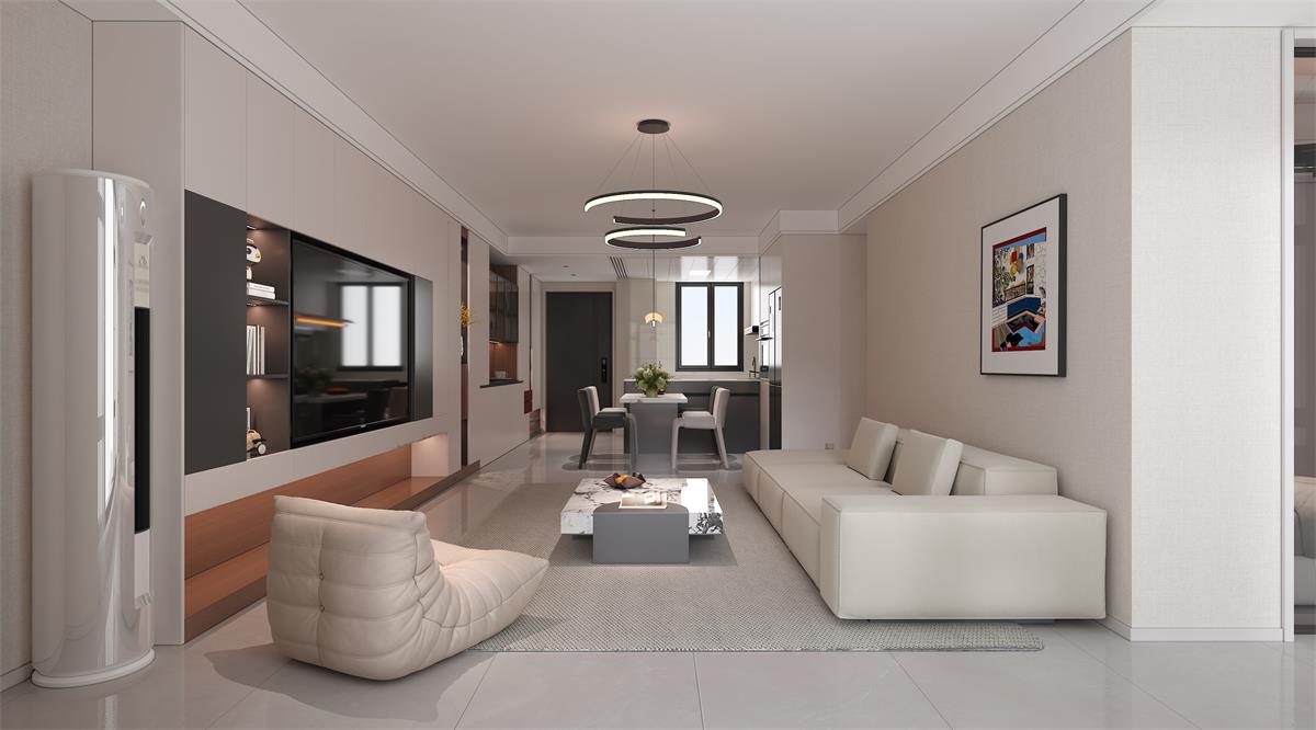 星耀閱海 |123㎡小三居極限改造！整墻收納柜+開(kāi)放式餐廚，空間翻倍還顯大！