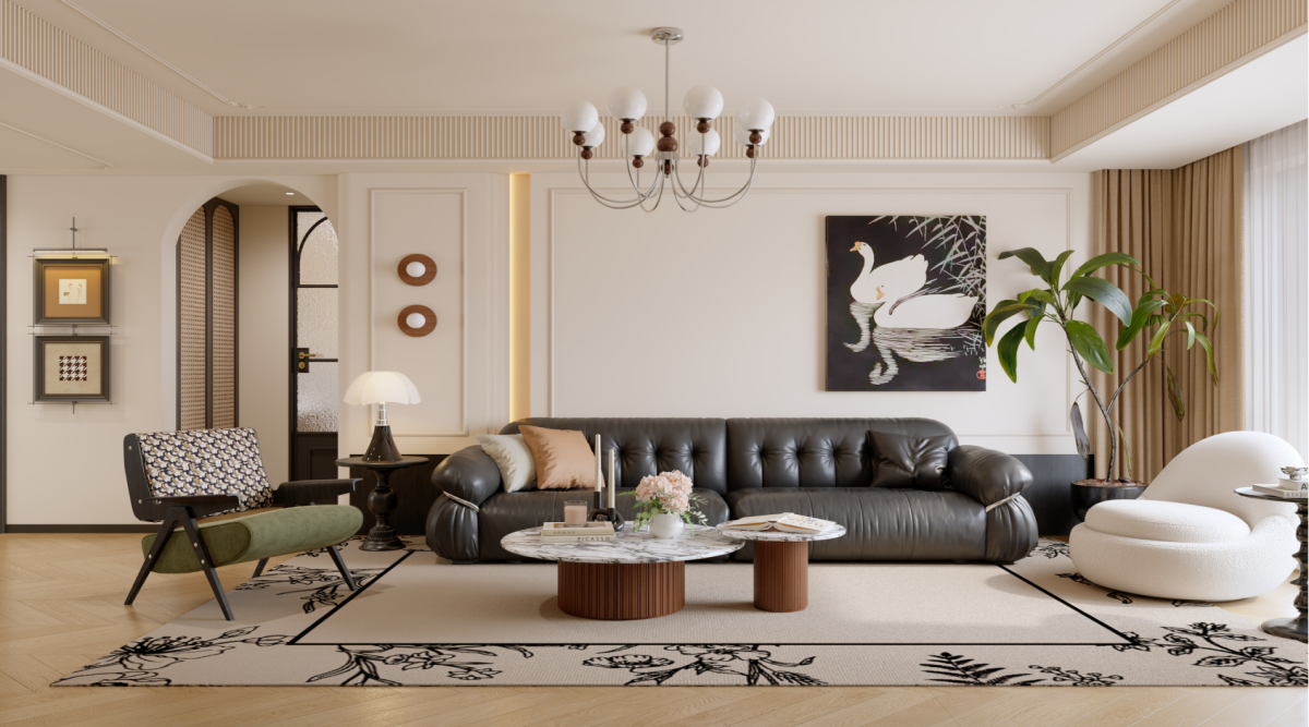 寶湖天脊162㎡ | 真愛慘了這絕美腔調(diào)的法式中古風(fēng)！回家都像在度假~