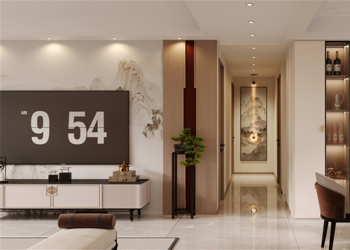 中海華樾185㎡ | 新中式到底有多絕？東方美學(xué)直接拿下一家老小！