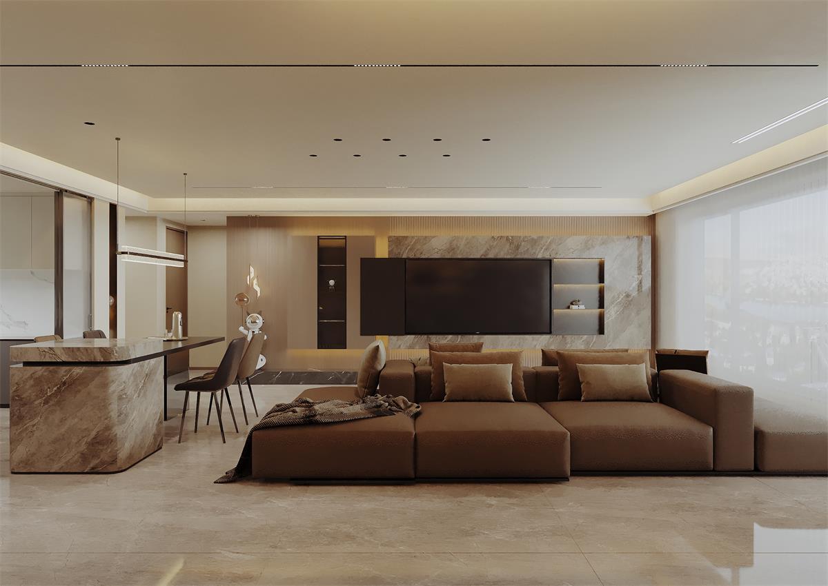 中恒央御143㎡ | 朋友說：品味不錯哦！你家意式輕奢風(fēng)顯貴又好看