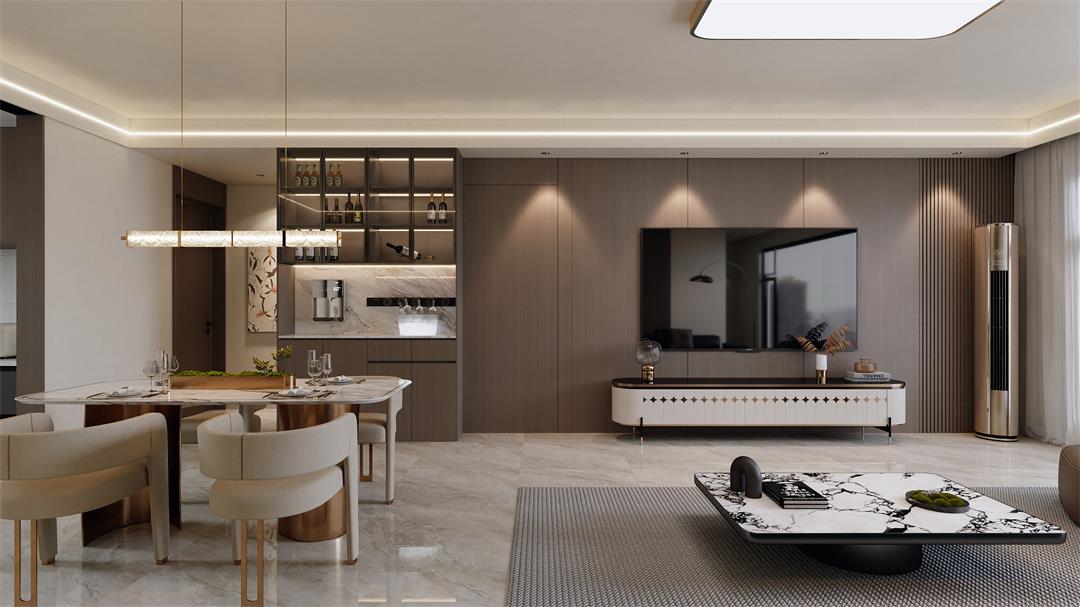 中海觀園132㎡ | 拯救審美疲勞！暖棕意式風(fēng)的家，溫暖又松弛