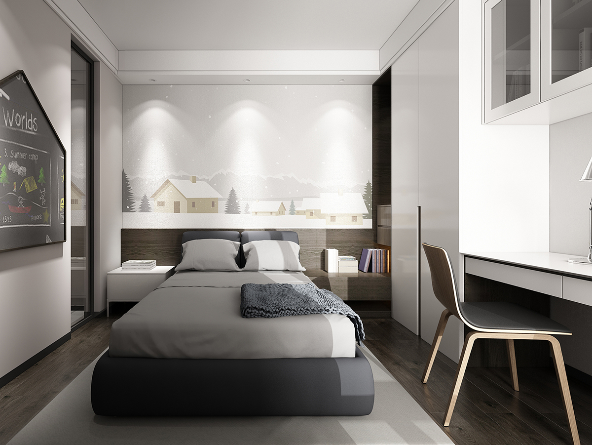 銀川裝修-輕奢風格裝修效果圖6